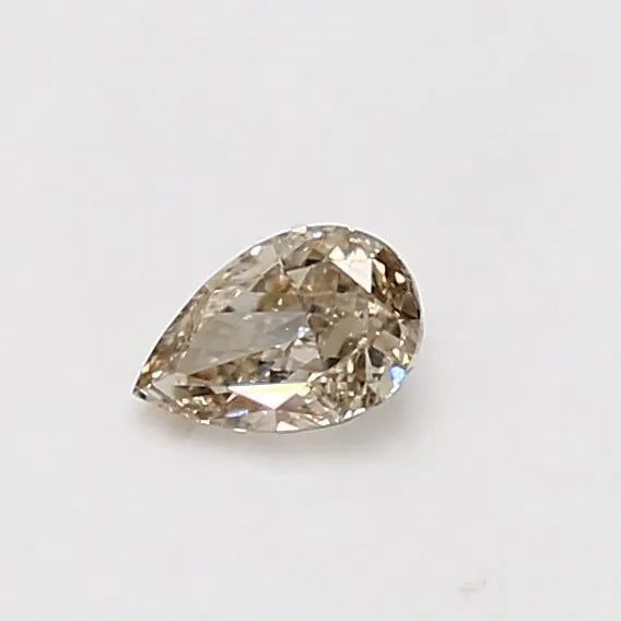 0.32ct Pear Natural Diamond (Colour Fancy Light Yellow, Clarity SI2, GIA Certified)