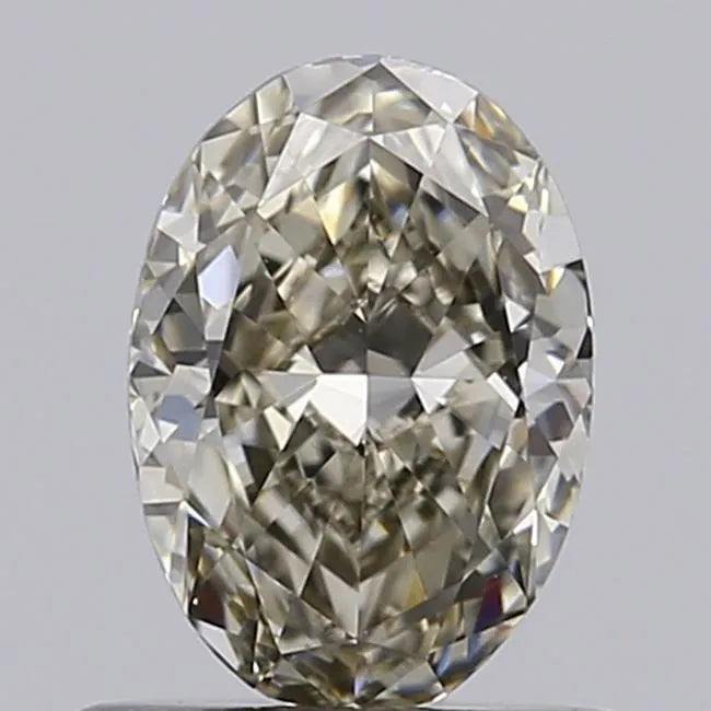 0.60ct Oval Lab Grown Diamond (Colour Very Light Gray Yellow, Clarity VS1, IGI Certified)