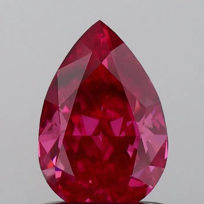 0.80ct Pear Lab Grown Diamond (Colour Fancy Vivid Pink, Clarity SI1, IGI Certified)