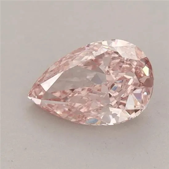 0.80ct Pear Lab Grown Diamond (Colour Fancy Vivid Pink, Clarity VVS2, IGI Certified)