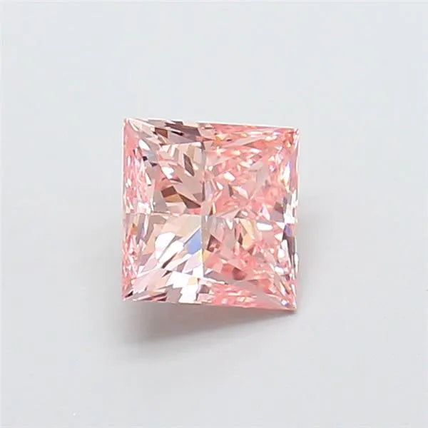 0.98ct Princess Lab Grown Diamond (Colour Fancy Intense Pink, Clarity VVS2, IGI Certified)