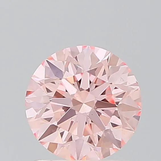 0.99ct Round Lab Grown Diamond (Colour Fancy Intense Pink, Clarity VS2, Cut ID, IGI Certified)
