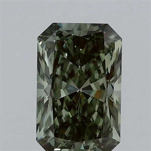 1.02ct Radiant Lab Grown Diamond (Colour Fancy Vivid Green, Clarity VVS2, IGI Certified)