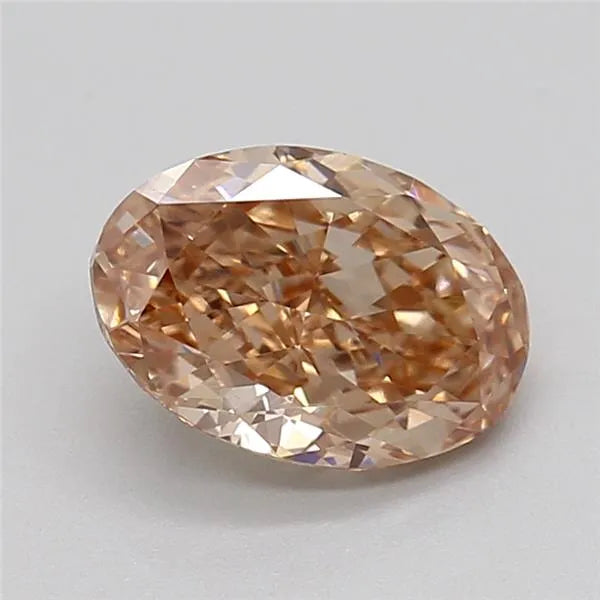 1.03ct Oval Lab Grown Diamond (Colour Fancy Brown, Clarity VVS2, IGI Certified)