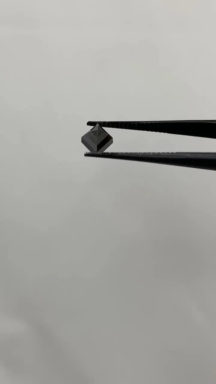 1.06ct Lozenge Natural Diamond (Colour Fancy Black, Clarity VVS2, Cut EX, GIA Certified)