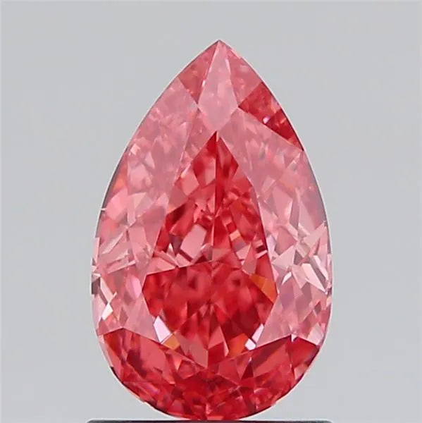 1.12ct Pear Lab Grown Diamond (Colour Fancy Vivid Pink, Clarity VVS2, IGI Certified)