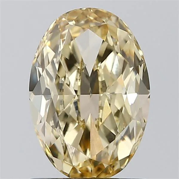 1.14ct Oval Lab Grown Diamond (Colour Fancy Yellow, Clarity VVS2, IGI Certified)