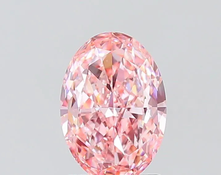 1.41ct Oval Lab Grown Diamond (Colour Fancy Vivid Pink, Clarity VVS1, IGI Certified)