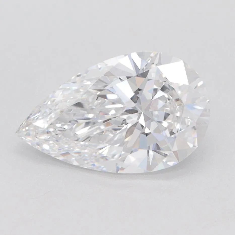 1.50ct Pear Lab Grown Diamond (Colour D, Clarity VVS2, IGI Certified)