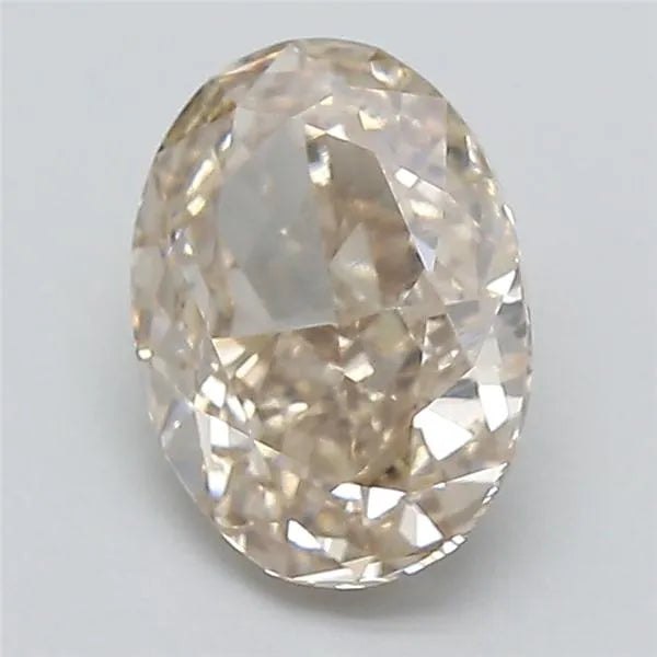 1.52ct Oval Lab Grown Diamond (Colour Very Light Brown, Clarity VVS2, IGI Certified)
