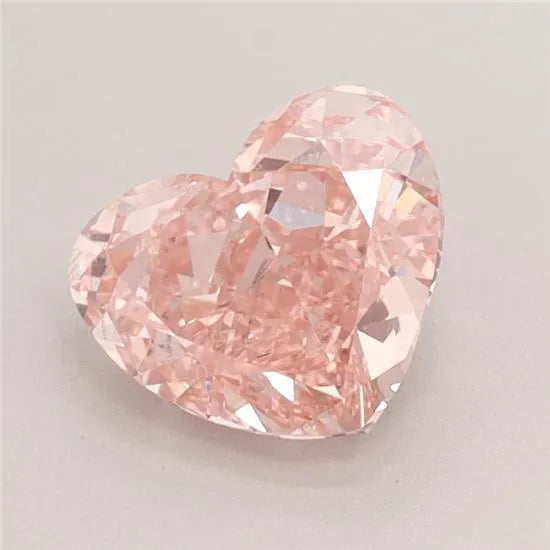 1.54ct Heart Lab Grown Diamond (Colour Fancy Vivid Pink, Clarity VS1, IGI Certified)