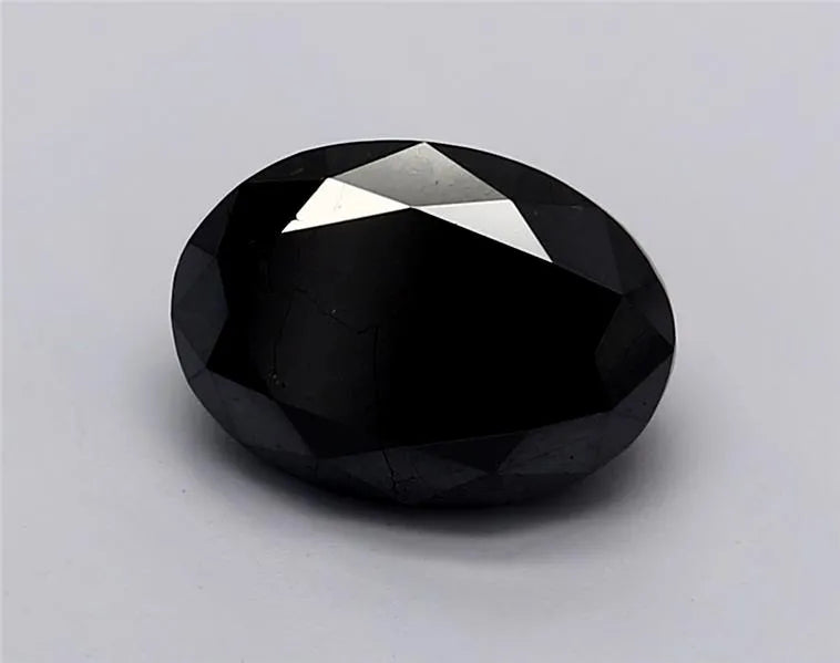 1.54ct Oval Natural Diamond (Colour Fancy Black, Clarity VVS2, Cut EX, GIA Certified)