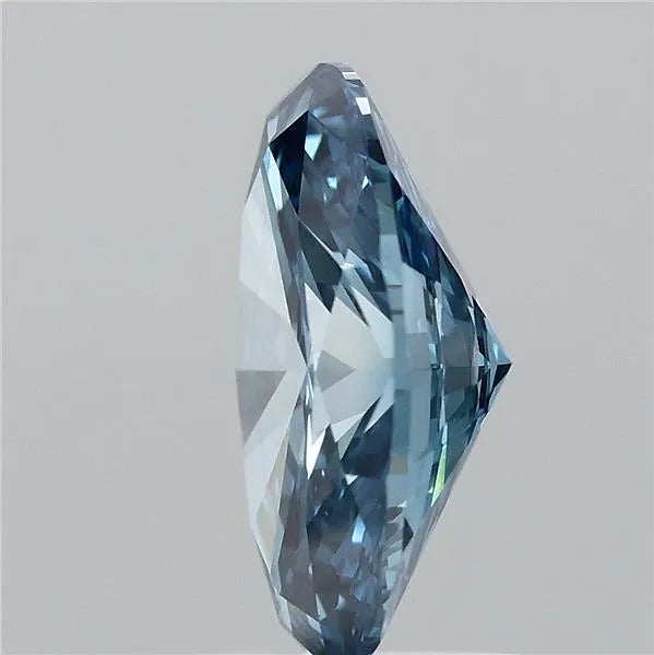 1.59ct Oval Lab Grown Diamond (Colour Fancy Vivid Blue, Clarity VS2, IGI Certified)