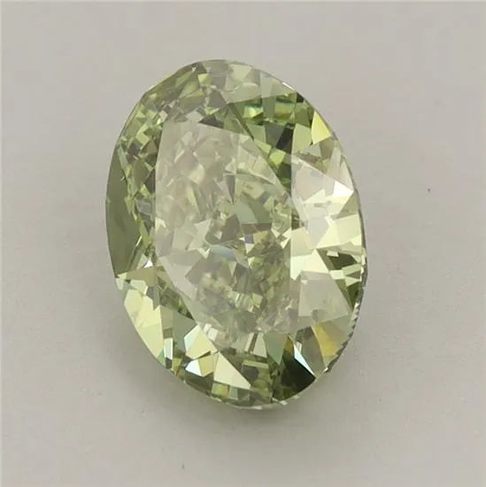 1.75ct Oval Lab Grown Diamond (Colour Fancy Vivid Green, Clarity VS1, IGI Certified)