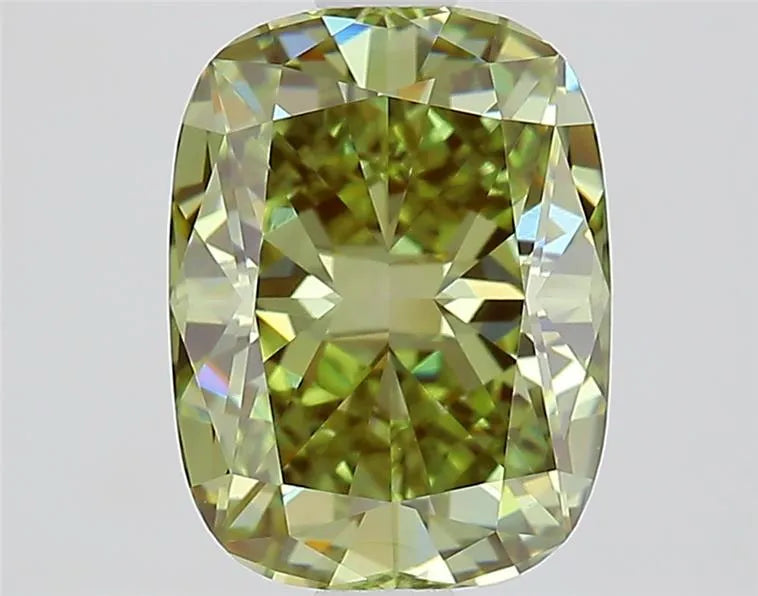 1.79ct Cushion modified Lab Grown Diamond (Colour Fancy Vivid Green, Clarity VVS2, IGI Certified)