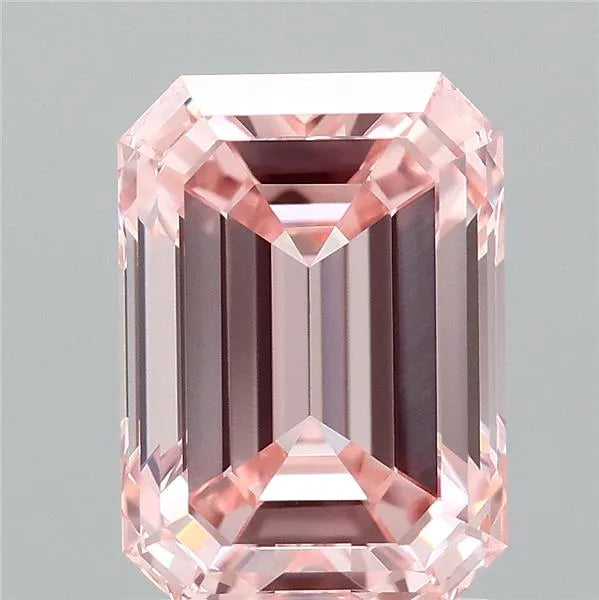 1.84ct Emerald Lab Grown Diamond (Colour Fancy Intense Pink, Clarity VVS1, IGI Certified)