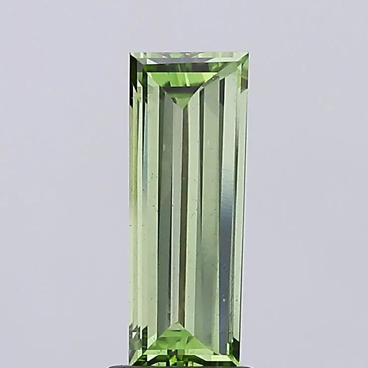 2.00ct Baguette Lab Grown Diamond (Colour Fancy Vivid Green, Clarity VS2, IGI Certified)