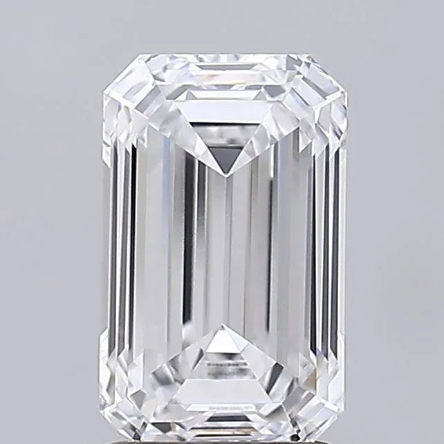 2.00ct Emerald Lab Grown Diamond (Colour D, Clarity VVS1, IGI Certified)