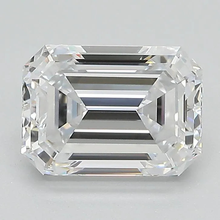 2.00ct Emerald Lab Grown Diamond (Colour D, Clarity VVS2, GIA Certified)