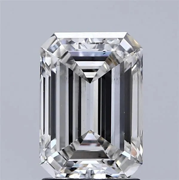 2.00ct Emerald Lab Grown Diamond (Colour F, Clarity SI1, IGI Certified)