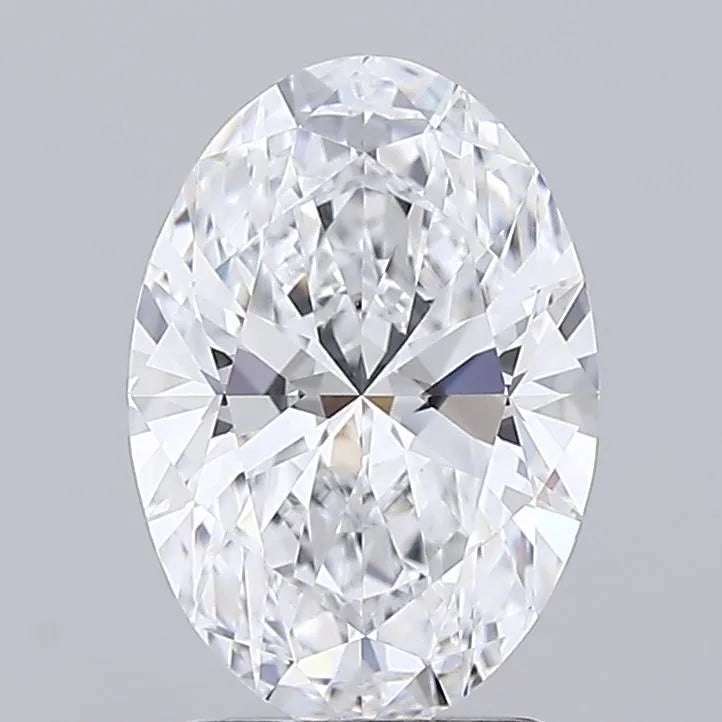 2.00ct Oval Lab Grown Diamond (Colour D, Clarity IF, IGI Certified)