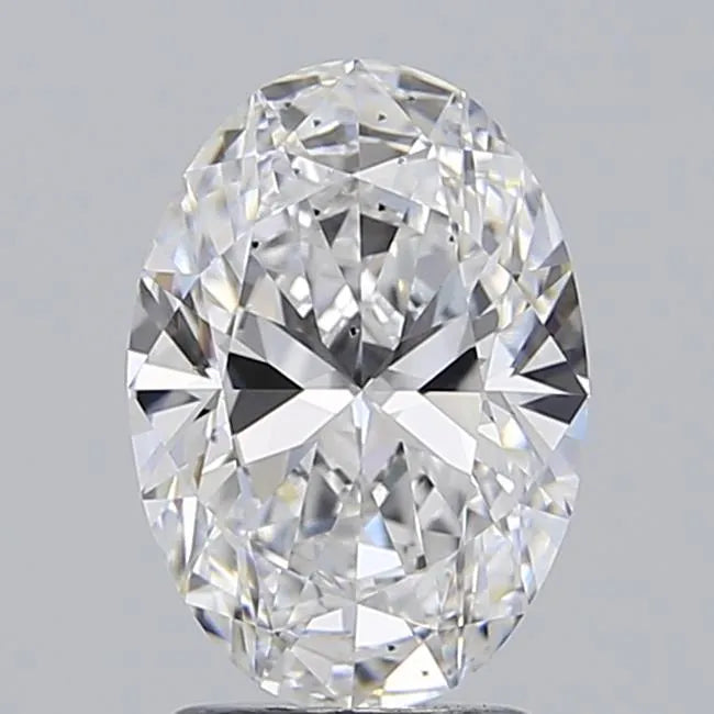 2.00ct Oval Lab Grown Diamond (Colour D, Clarity SI1, IGI Certified)