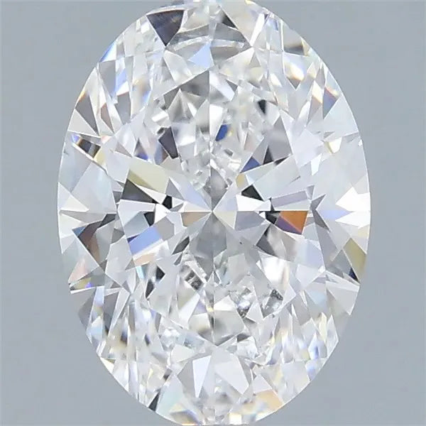 2.00ct Oval Lab Grown Diamond (Colour D, Clarity VVS1, IGI Certified)