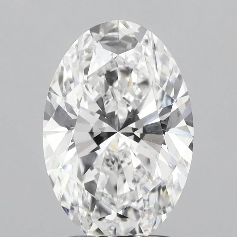 2.00ct Oval Lab Grown Diamond (Colour D, Clarity VVS2, IGI Certified)