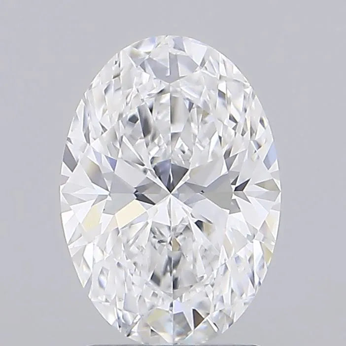 2.00ct Oval Lab Grown Diamond (Colour D, Clarity VVS2, IGI Certified)