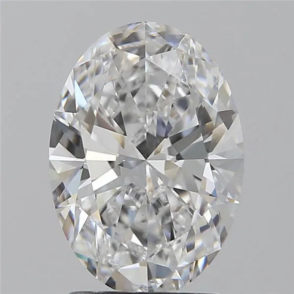 2.00ct Oval Lab Grown Diamond (Colour D, Clarity VVS2, IGI Certified)