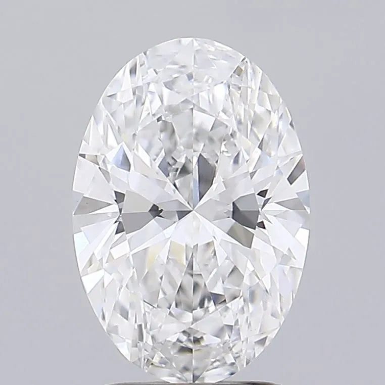 2.00ct Oval Lab Grown Diamond (Colour E, Clarity VVS2, IGI Certified)