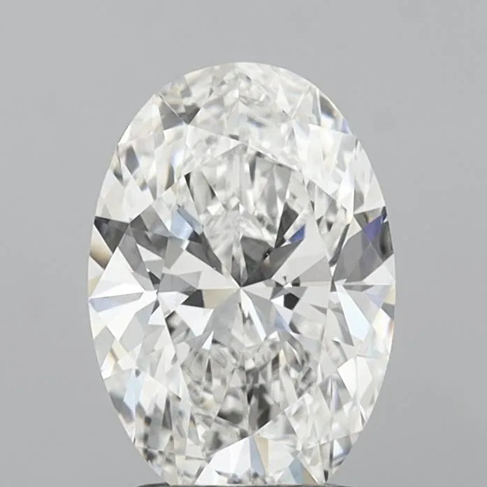 2.00ct Oval Lab Grown Diamond (Colour F, Clarity VVS2, IGI Certified)