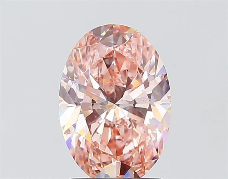 2.00ct Oval Lab Grown Diamond (Colour Fancy Intense Pink, Clarity VS2, IGI Certified)