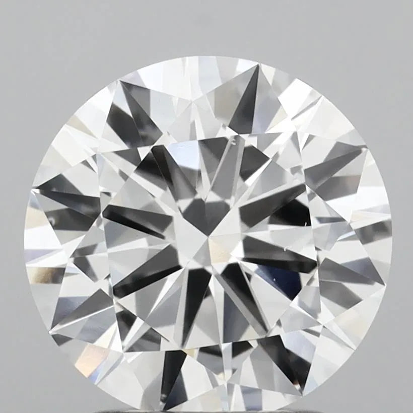 2.00ct Round Lab Grown Diamond (Colour D, Clarity VS2, Cut EX, IGI Certified)