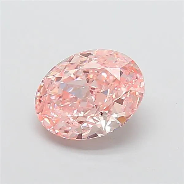 2.01ct Oval Lab Grown Diamond (Colour Fancy Vivid Pink, Clarity VS1, IGI Certified)