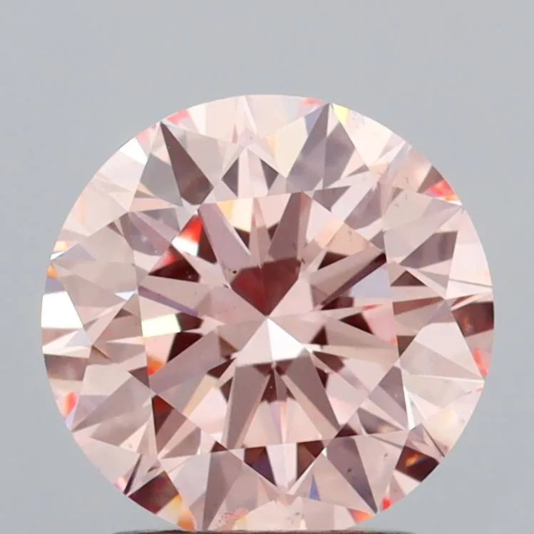 2.01ct Round Lab Grown Diamond (Colour Fancy Intense Pink, Clarity VS1, Cut EX, IGI Certified)
