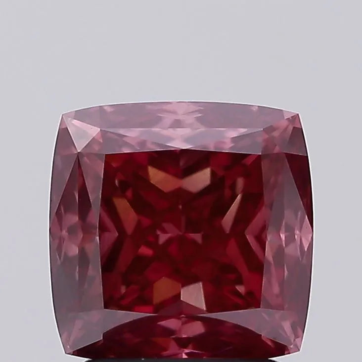 2.02ct Cushion modified Lab Grown Diamond (Colour Fancy Deep Gray Pink, Clarity VS2, Cut GD, IGI Certified)