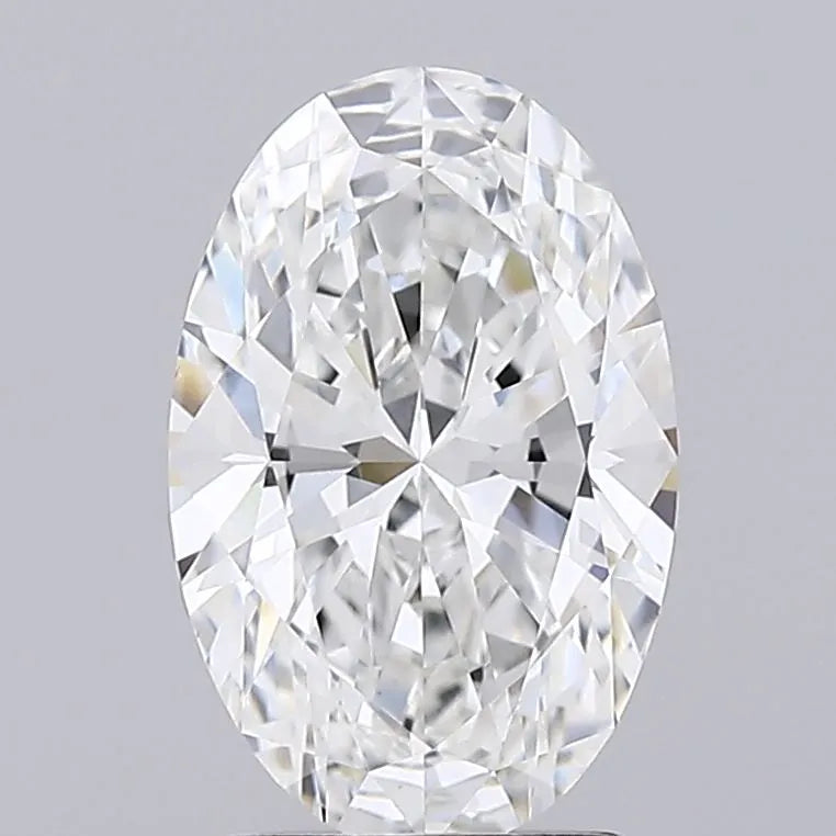 2.02ct Oval Lab Grown Diamond (Colour E, Clarity VVS2, IGI Certified)