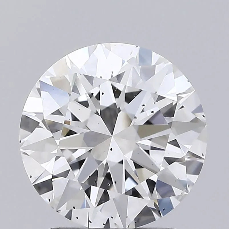 2.02ct Round Lab Grown Diamond (Colour E, Clarity SI2, Cut EX, IGI Certified)