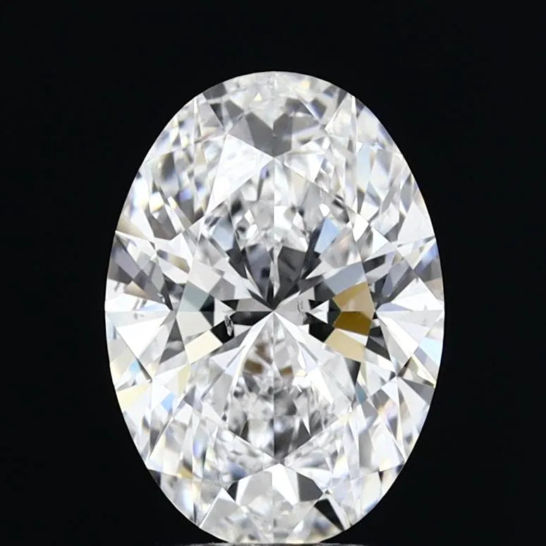 2.03ct Oval Lab Grown Diamond (Colour D, Clarity SI1, IGI Certified)