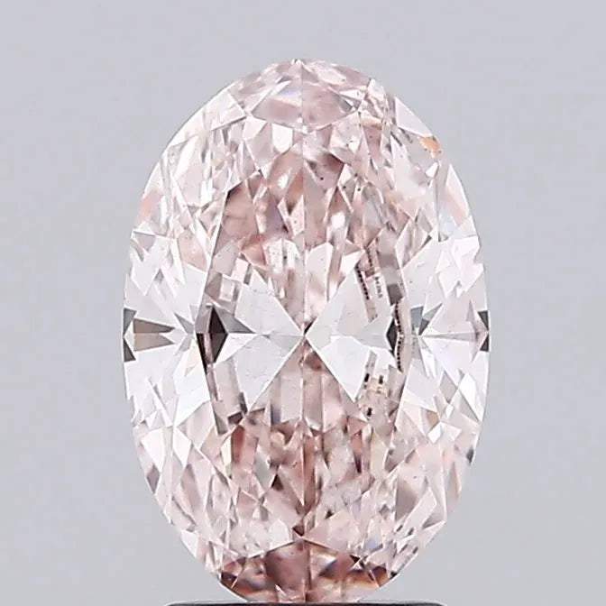 2.05ct Oval Lab Grown Diamond (Colour Fancy Intense Pink, Clarity VS2, IGI Certified)