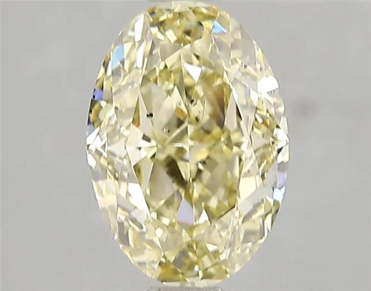 2.06ct Oval Lab Grown Diamond (Colour Fancy Yellow, Clarity SI1, IGI Certified)