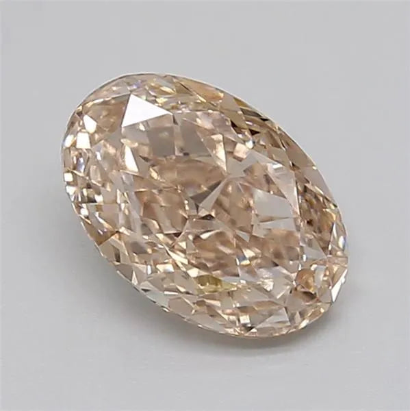 2.06ct Oval Lab Grown Diamond (Colour Very Light Brown, Clarity VVS2, IGI Certified)