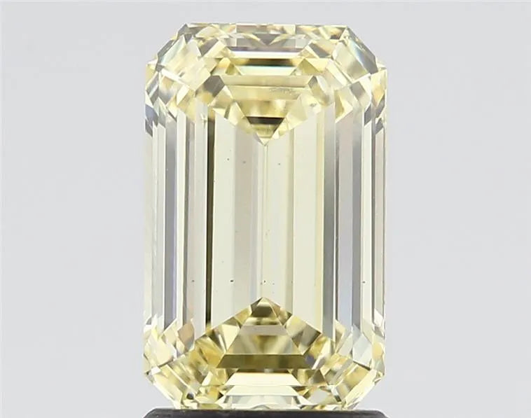 2.08ct Emerald Lab Grown Diamond (Colour Fancy Intense Yellow, Clarity VS2, Cut VG, IGI Certified)