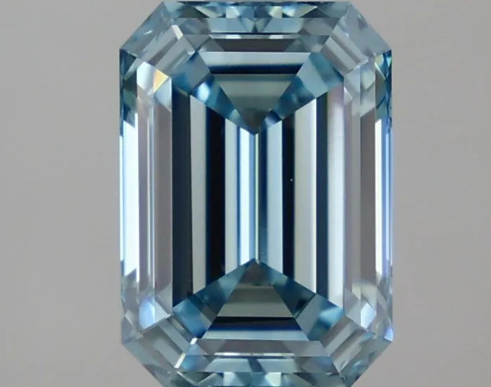 2.08ct Emerald Lab Grown Diamond (Colour Fancy Vivid Blue, Clarity VVS2, IGI Certified)