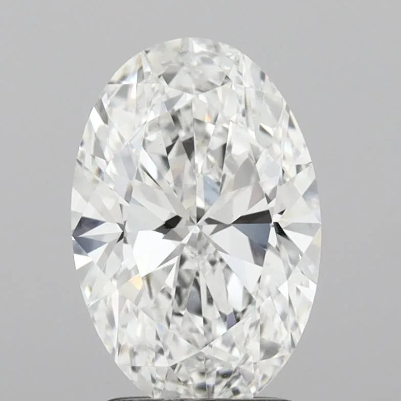 2.09ct Oval Lab Grown Diamond (Colour E, Clarity VVS2, IGI Certified)