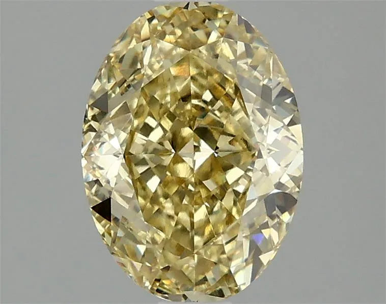 2.09ct Oval Lab Grown Diamond (Colour Fancy Intense Yellow, Clarity VS1, IGI Certified)
