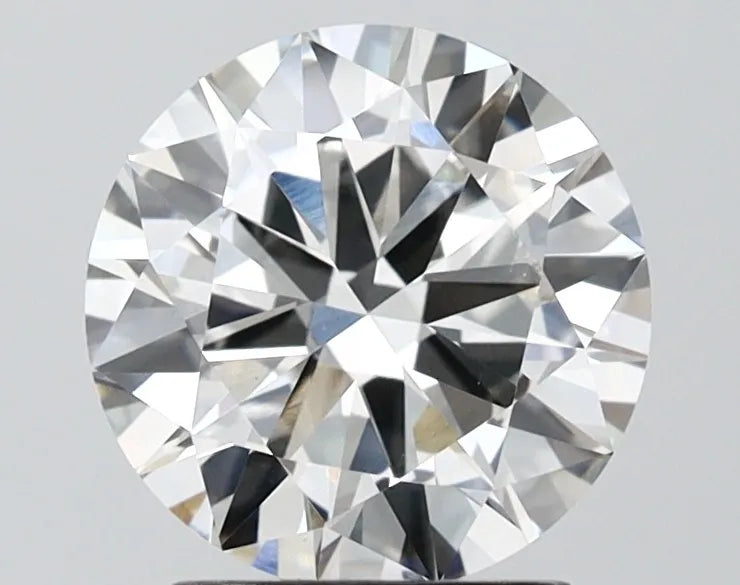 2.09ct Round Lab Grown Diamond (Colour F, Clarity VVS2, Cut EX, IGI Certified)