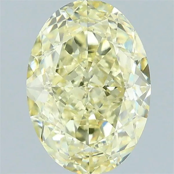 2.10ct Oval Lab Grown Diamond (Colour Fancy Yellow, Clarity VVS2, IGI Certified)