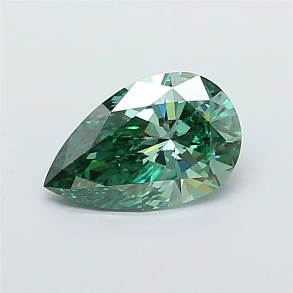 2.14ct Pear Lab Grown Diamond (Colour Fancy Vivid Green, Clarity VS2, IGI Certified)